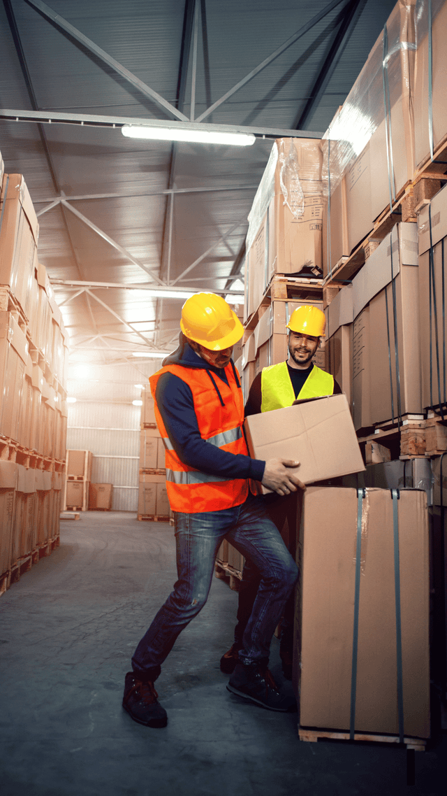Trabajadores de logística